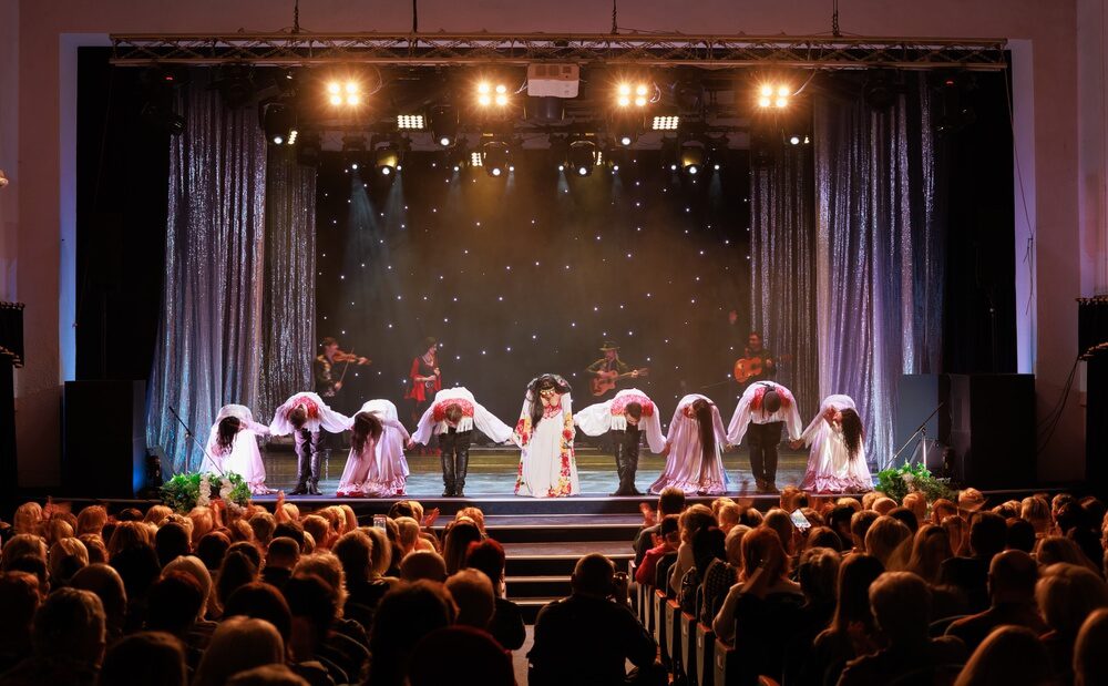 A group of performers on stage at one of the live entertainment venues in Naples, Florida.